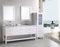 Design Element London 72" Double Sink Vanity Set in White