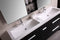 Design Element Perfecta 63" Double Sink Vanity Set in Espresso