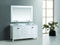 Design Element London 61" Double Sink Vanity Set in White Finish