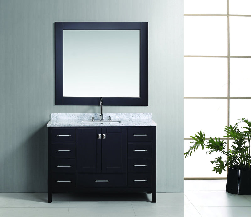 Design Element London 48" Single Sink Vanity Set in Espresso Finish