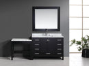 Design Element London 48" Single Sink Vanity Set in Espresso Finish One Make-up table in Espresso Finish