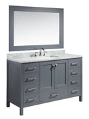 Design Element London 54" Single Sink Vanity Set in Gray Finish