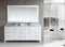 Design Element London 78" Double Sink Vanity Set in White