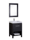 Design Element New York 24" Single Sink Vanity Set in Espresso