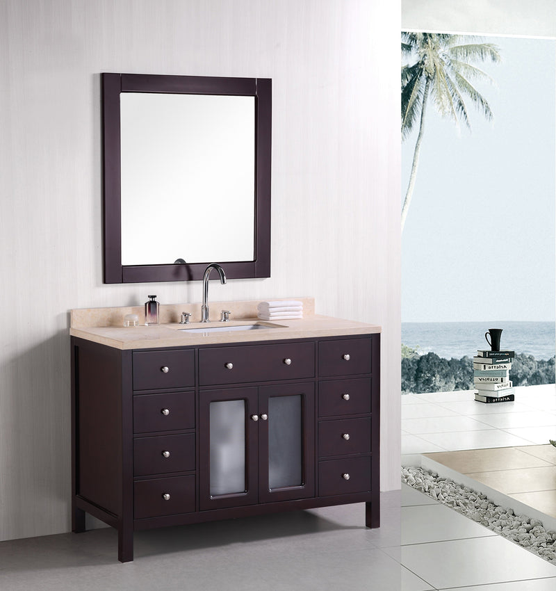 Design Element Venetian 48" Single Sink Vanity Set in Espresso