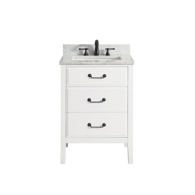 Avanity Delano 25 inch Vanity Combo DELANO-VS24-WT-C