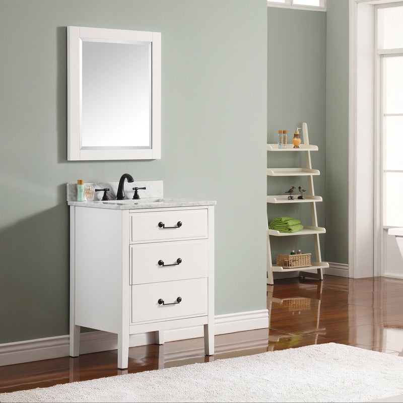 Avanity Delano 25 inch Vanity Combo DELANO-VS24-WT-C