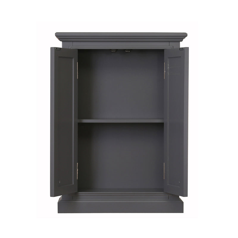 Water Creation Derby Collection Wall Cabinet in Cashmere Gray DERBY-TT-G