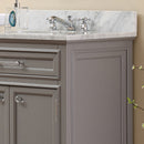 Water Creation 30" Cashmere Gray Single Sink Bathroom Vanity with Faucet From The Derby Collection DE30CW01CG-000BX0901