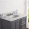 Water Creation 36" Wide Cashmere Gray Single Sink Carrara Marble Bathroom Vanity From The Derby Collection DE36CW01CG-000000000