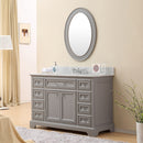 Water Creation 48" Cashmere Gray Single Sink Bathroom Vanity with Matching Framed Mirror From The Derby Collection DE48CW01CG-O24000000