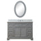 Water Creation 48" Cashmere Gray Single Sink Bathroom Vanity with Matching Framed Mirror From The Derby Collection DE48CW01CG-O24000000