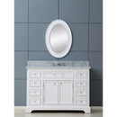 Water Creation 48" Pure White Single Sink Bathroom Vanity From The Derby Collection DE48CW01PW-000000000