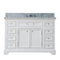 Water Creation 48" Pure White Single Sink Bathroom Vanity with Faucet From The Derby Collection DE48CW01PW-000BX0901