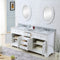 Water Creation 60" Pure White Double Sink Bathroom Vanity From The Derby Collection DE60CW01PW-000000000