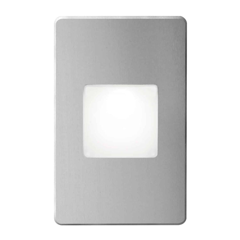 Dainolite Brushed Alum Rectangle In/Out 3W Led DLEDW-245-BA