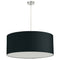 Dainolite 1Lt 28" Diameter Pendant Jtones Black DRM-L-797