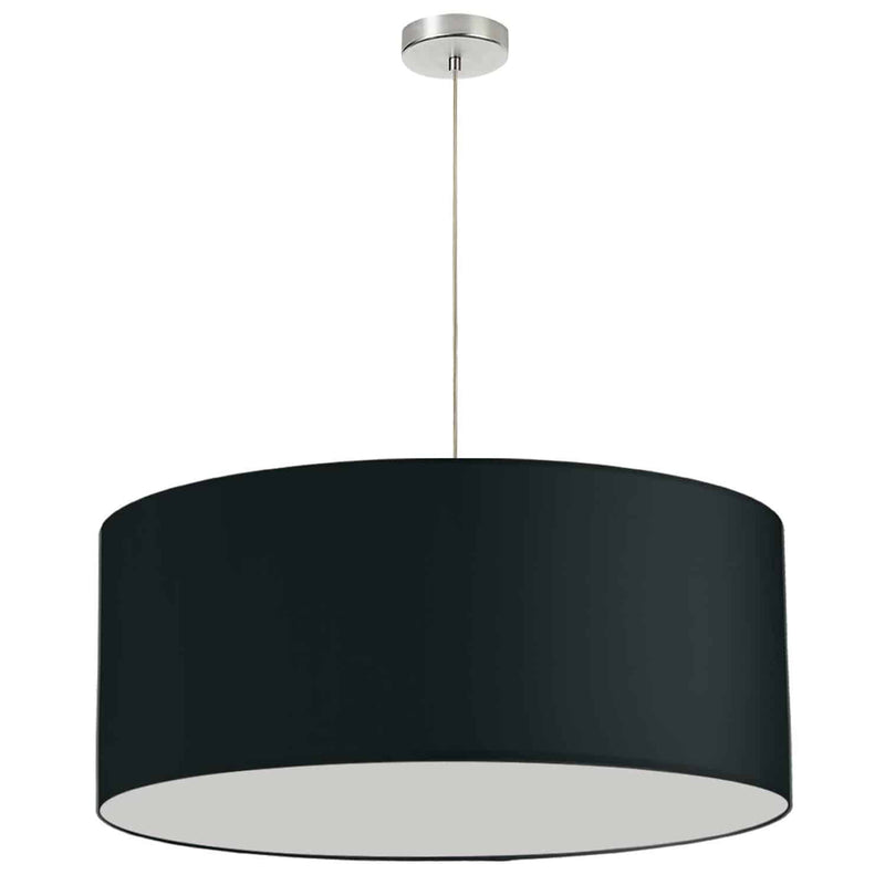 Dainolite 1Lt 28" Diameter Pendant Jtones Black DRM-L-797