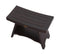 DecoTeak Serenity 30" Eastern Style Teak Shower Bench Stool with Shelf