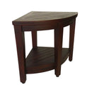 DecoTeak Oasis Teak Corner Shower Bench with Shelf DT104