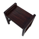 DecoTeak Eleganto 20" Ergonomic Teak Shower Stool with LiftAid Arms