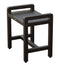 DecoTeak Eleganto 20" Ergonomic Teak Shower Stool with LiftAid Arms