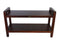 DecoTeak Eleganto 35" Extended LENGTH Ergonomic Teak Shower Stool with LiftAid Arms and Shelf