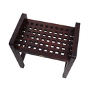 DecoTeak Espalier 20" Teak Lattice Shower Bench with LiftAid Arms DT111