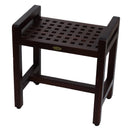 DecoTeak Espalier 20" Teak Lattice Shower Bench with LiftAid Arms DT111