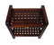 DecoTeak Espalier 20" Teak Lattice Shower Bench with Shelf and LiftAide Arms