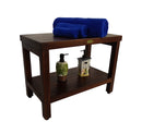 DecoTeak Classic 24" Teak Shower Bench with Shelf DT115