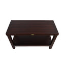 DecoTeak Classic 30" Teak Shower Bench with Shelf DT116