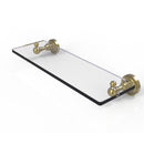 Allied Brass Dottingham Collection 16 Inch Single Glass Shelf DT-1-16-SBR