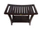 DecoTeak Harmony 30" Extended Height Teak Shower Bench with Shelf and LiftAide Arms DT122