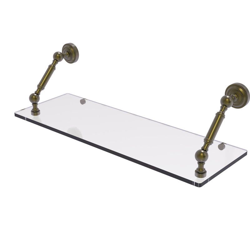 Allied Brass Dottingham Collection 24 Inch Floating Glass Shelf DT-1-24-ABR