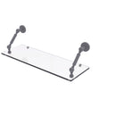 Allied Brass Dottingham Collection 24 Inch Floating Glass Shelf DT-1-24-GYM