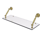 Allied Brass Dottingham Collection 24 Inch Floating Glass Shelf DT-1-24-SBR