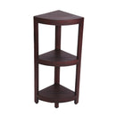 DecoTeak Oasis 3-Tier Teak Corner Shower Shelf DT129