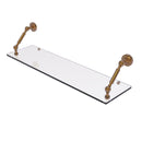 Allied Brass Dottingham Collection 30 Inch Floating Glass Shelf DT-1-30-BBR