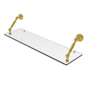 Allied Brass Dottingham Collection 30 Inch Floating Glass Shelf DT-1-30-PB