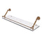 Allied Brass Dottingham 30 Inch Floating Glass Shelf with Gallery Rail DT-1-30-GAL-BBR