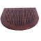 DecoTeak 24" X 24" Semicircle Teak Shower Bath Floor Mat DT136