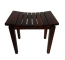 DecoTeak Sojourn 20" Contemporary Teak Eastern Style Shower Bench DT138