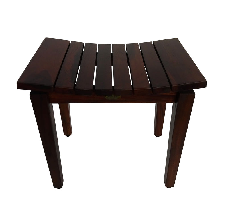 DecoTeak Sojourn 20" Contemporary Teak Eastern Style Shower Bench