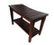 DecoTeak Sojourn 30" Contemporary Teak Eastern Style Shower Bench with Shelf DT139