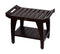 DecoTeak Tranquility 24" Teak Eastern Style Shower Bench with Shelf DT156