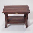 DecoTeak Moderna 24" Teak Shower Bench with Shelf DT169