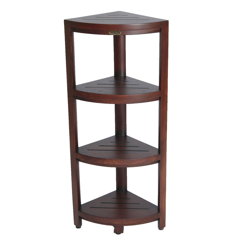 DecoTeak Oasis 4-Tier Teak Corner Shelf DT181