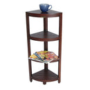 DecoTeak Oasis 4-Tier Teak Corner Shelf 38"