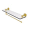 Allied Brass Dottingham Collection Paper Towel Holder with 22 Inch Glass Shelf DT-1PT-22-PB